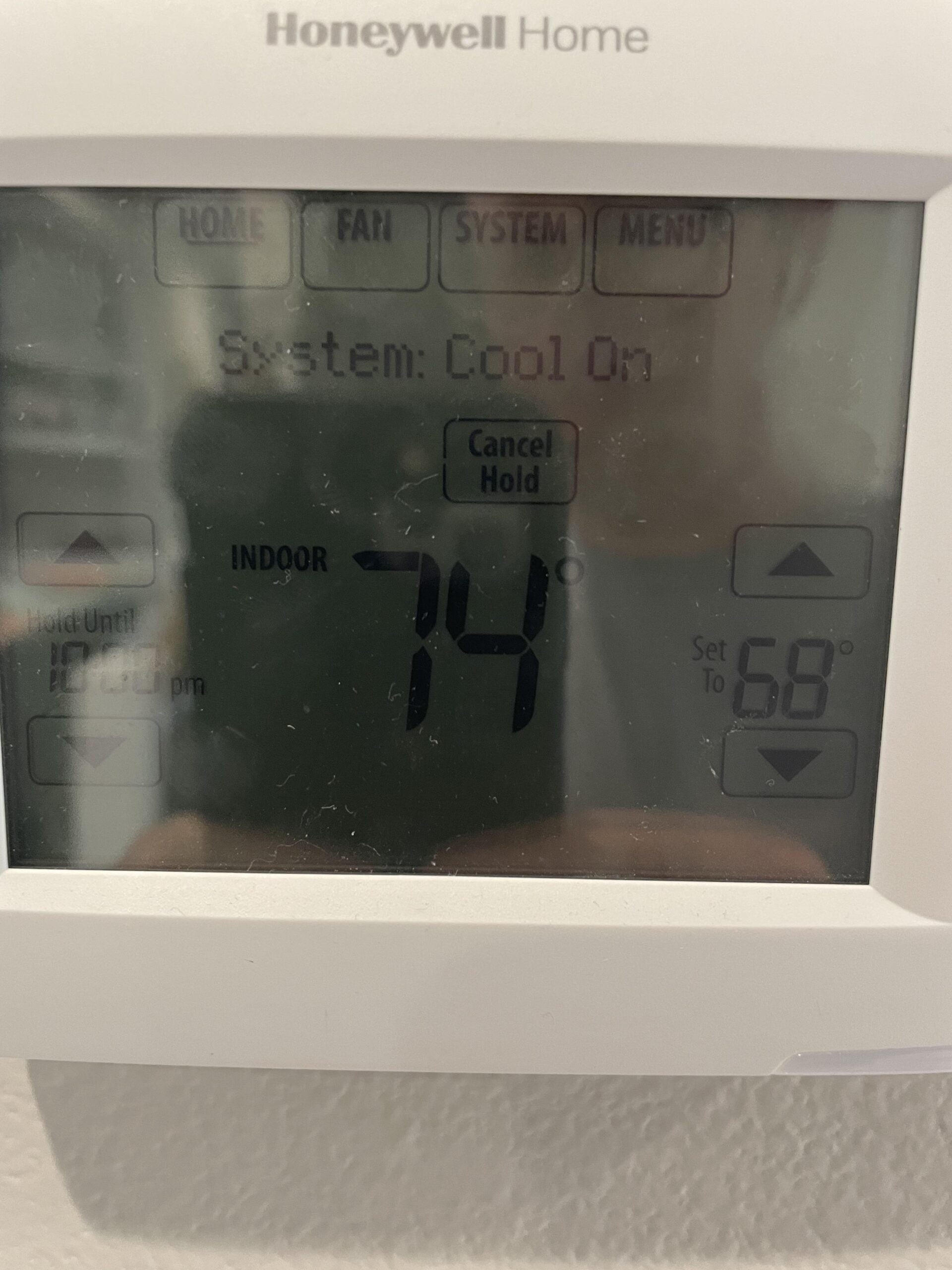 Honeywell Thermostat Wont Go above 68